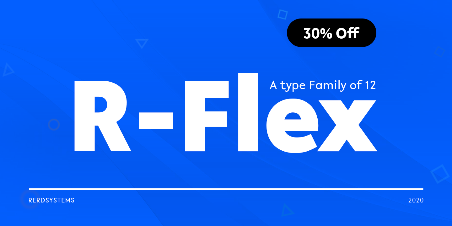 Przykład czcionki R-Flex Light Italic